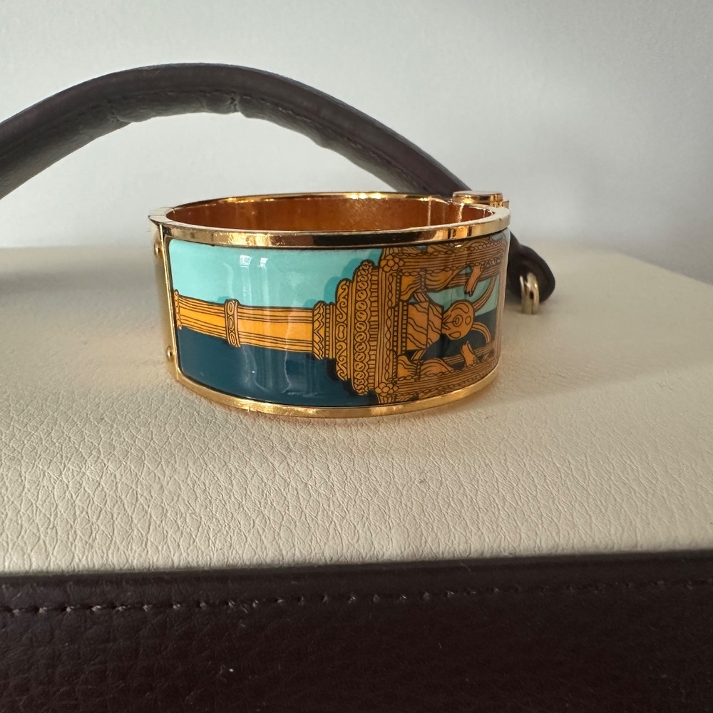 Hermes hinged bracelet - Picture 2 of 7